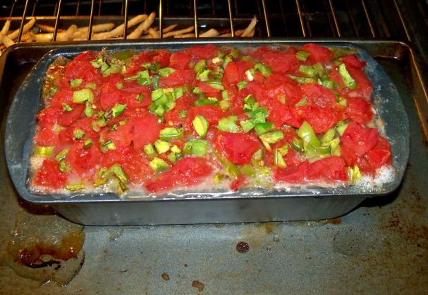 Meatloaf baking in my oven